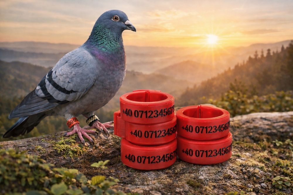 Inele, Cleme porumbei personalizate Clipsuri cu numar de telefon 8mm