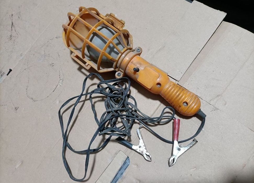 Lampă de lucru portabilă 12 v cu clești la baterie auto, airsoft escal