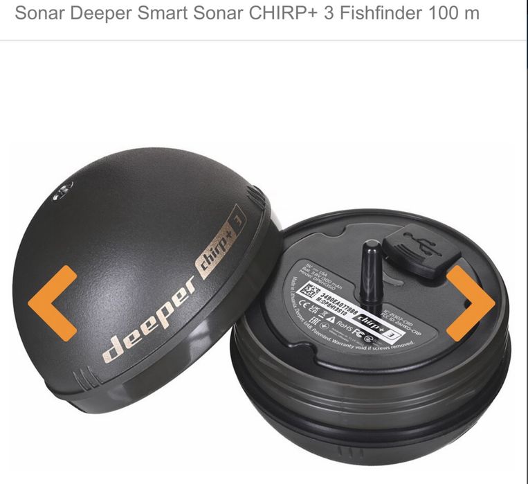 Sonar Deeper Smart Sonar CHIRP+ 3 Fishfinder 100 m