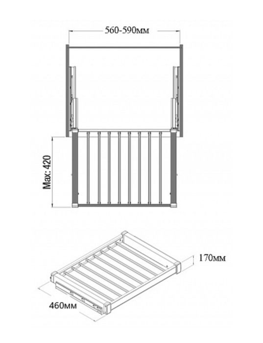 Раздвижная Брючница