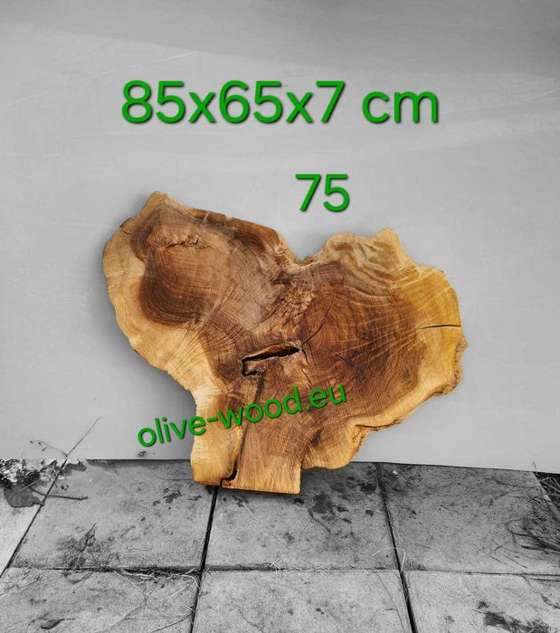 Дървен материал от маслина (янове) и шайби. Olive Wood Live Edge Slabs