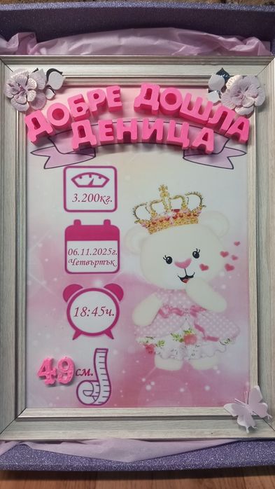 Визитка за бебе .