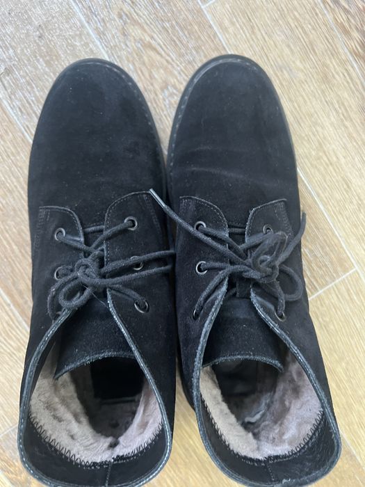 Замшевые натуральные ботинки