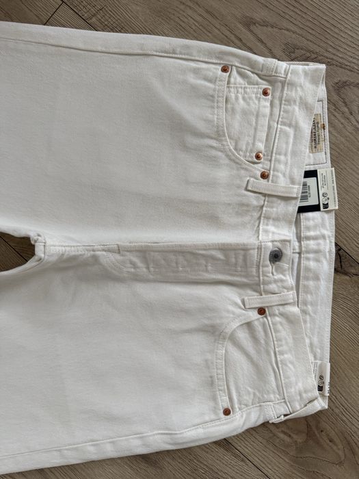 Blugi LEVIS 501 Alb Crem Barbati | Marime 33 x 34 (Talie 86 cm)