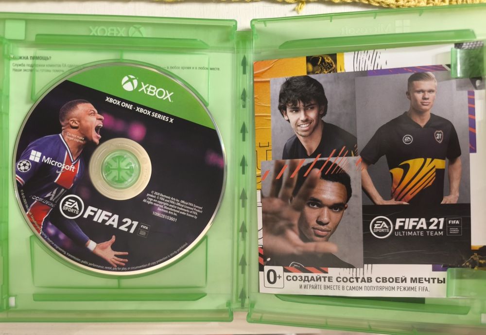 Продам диск с игрой FIFA21 для XBOX One, XBOX S
