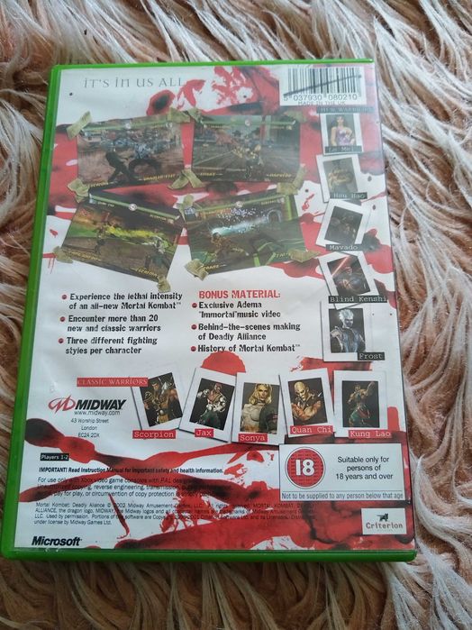 mortal kombat deadly aliance xbox