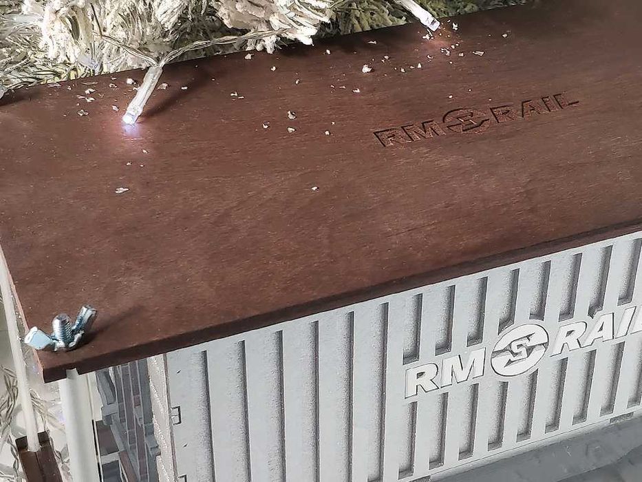 Подарочная коробка Железнодорожный Вагон, Брендирование, Логотип