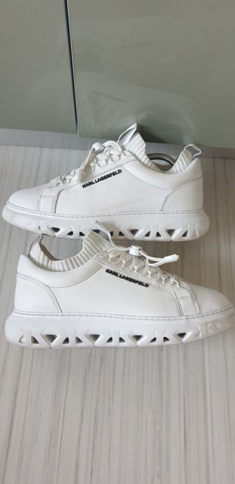 Karl Lagerfeld Leather  42/26.5см ОРИГИНАЛ! Мъжки   кецове ест. кожа