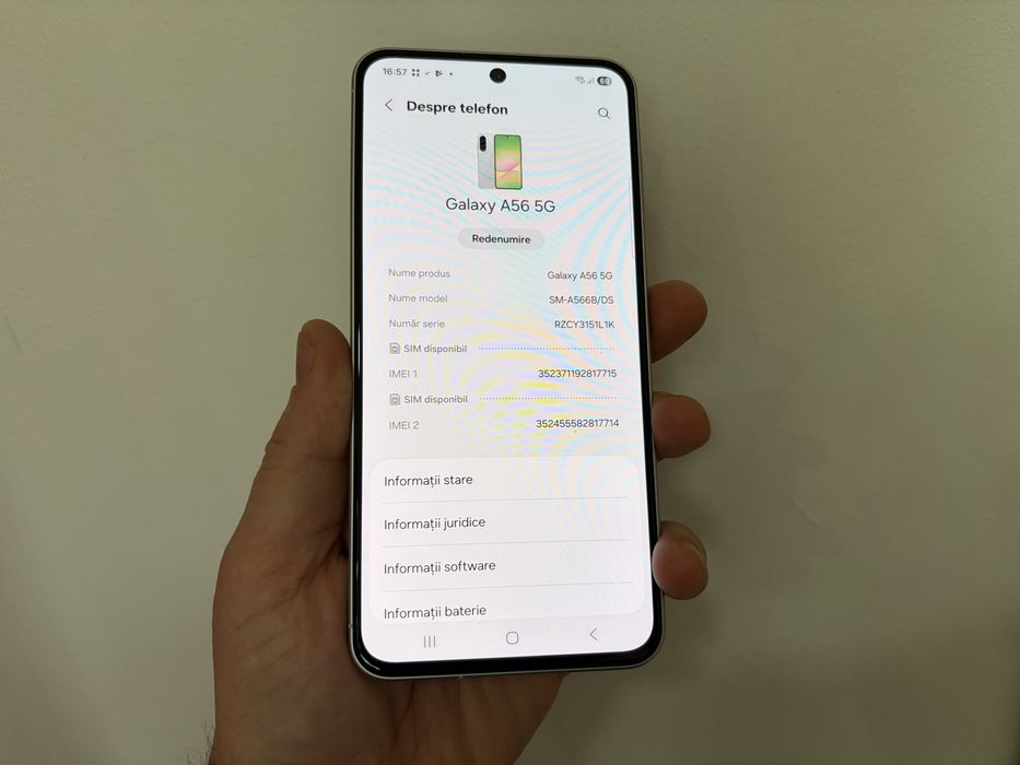 Samsung Galaxy A56 5g, 128 gb, 8 gb ram, White