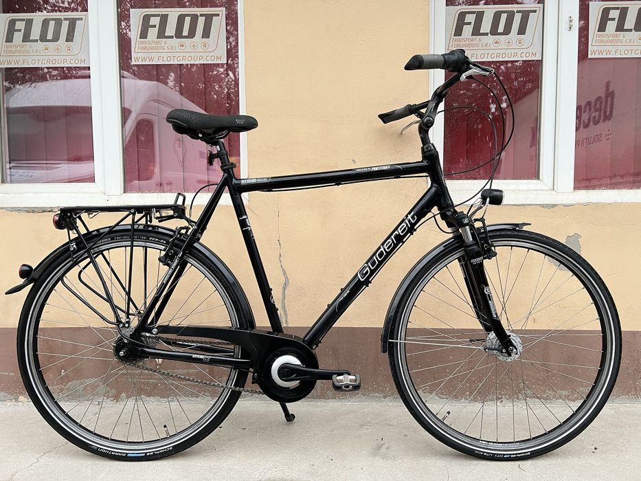 Bicicleta barbat Gudereit 28 Inch Aluminiu 8 viteze in butuc Nexus dinam butuc far led cadru XL XXL
