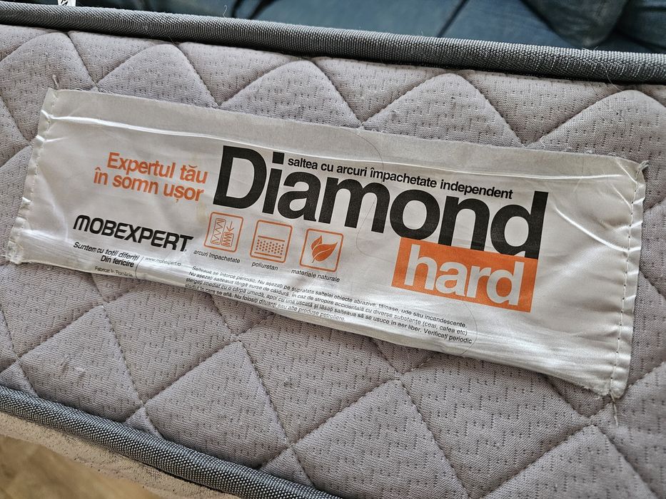 Saltea cu arcuri Mobexpert Diamond Hard 140x200cm