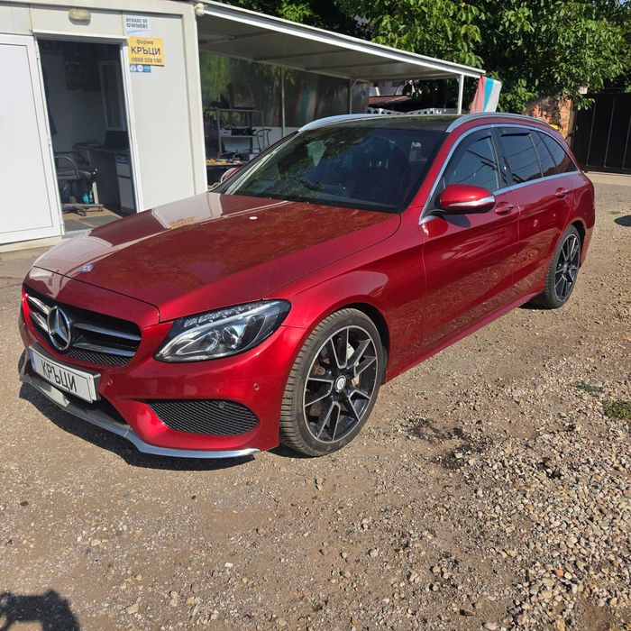 Mercedes-Benz C300 Hybrid W205 AMG пакет Комби Десен волан 2016г. 6999€