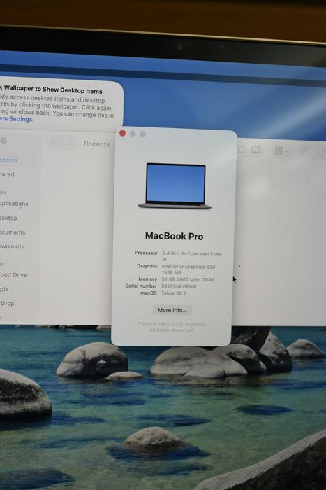 MacBook Pro (16-inch, 2019) I9 32 GB RAM 1 TB SSD