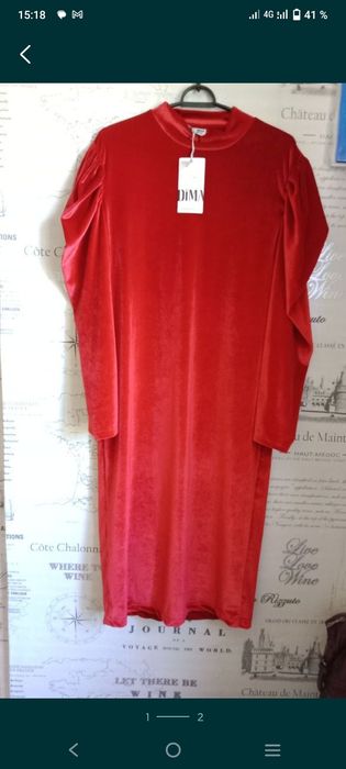 Велюровое платье