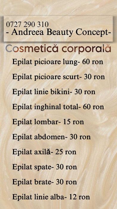 Servicii cosmetică si masaj
