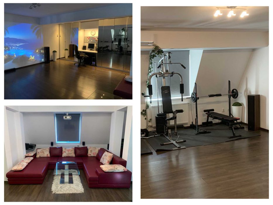 Casă ultracentrală – Complet mobilată, curte cu garaj multifuncțional și mansardă premium (Sală Cinema & Fitness)