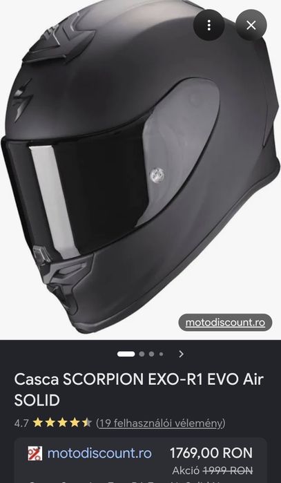 Casca moto Scorpion Exo-R1 Evo Air