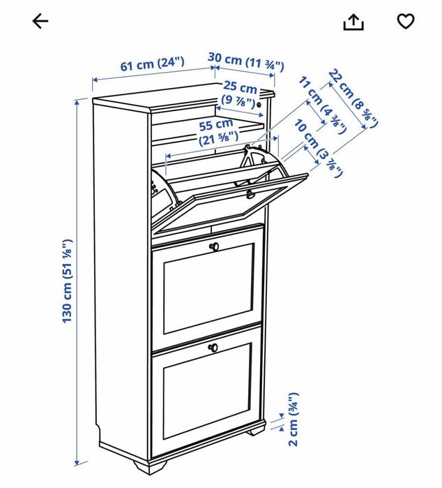 Pantofar Brusali IKEA