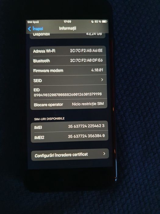 iPhone SE 64GB gen3 fab 2024