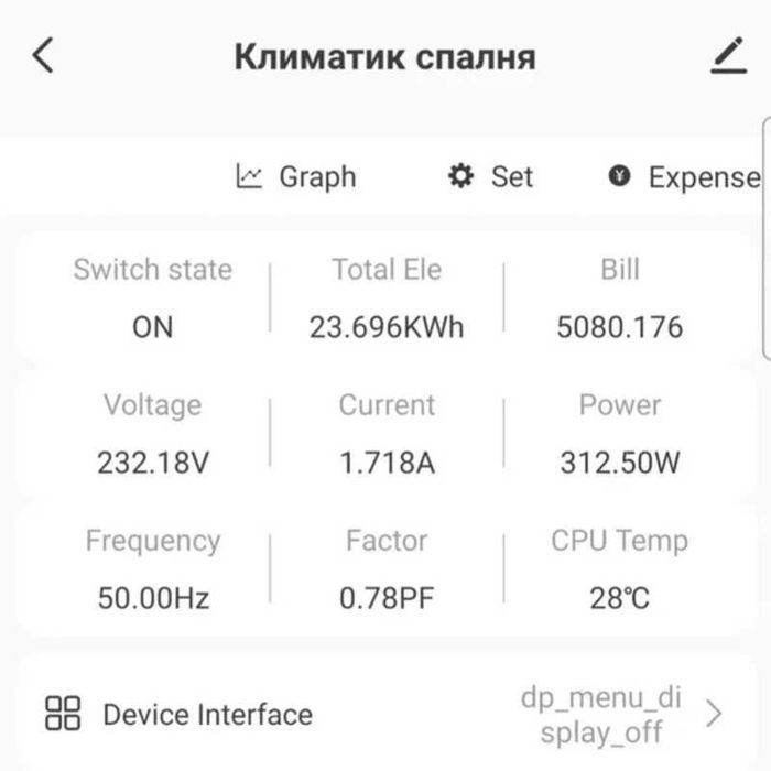 63A Монофазен двутарифен смарт електромер, LCD дисплей, WiFi връзка
