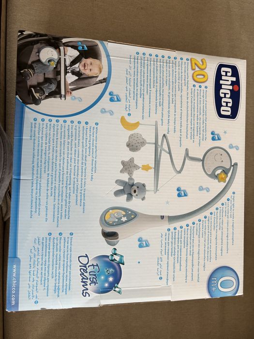 Нова Музикална въртележка за легло next to me Chicco