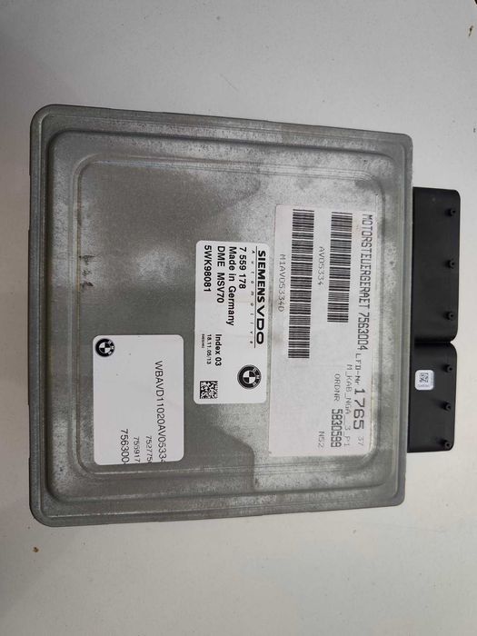 компютър за двигател DME MSV70 за BMW E90 N52 – Siemens VDO 7559178 / 5WK98081