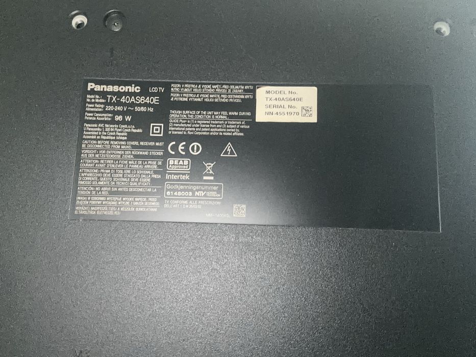 Телевизор Panasonic TX-40AS640E