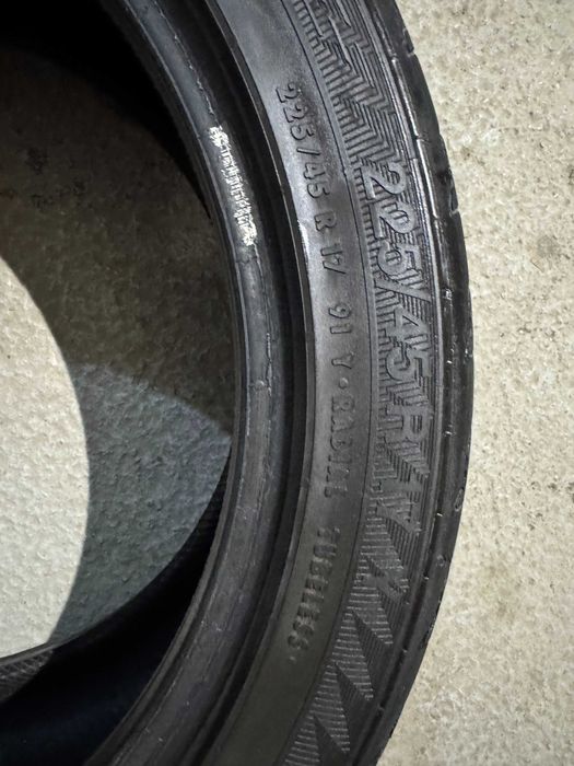4 бр. летни гуми 225/45 R17 91Y - 15€ брой / евтин комплект / запазени