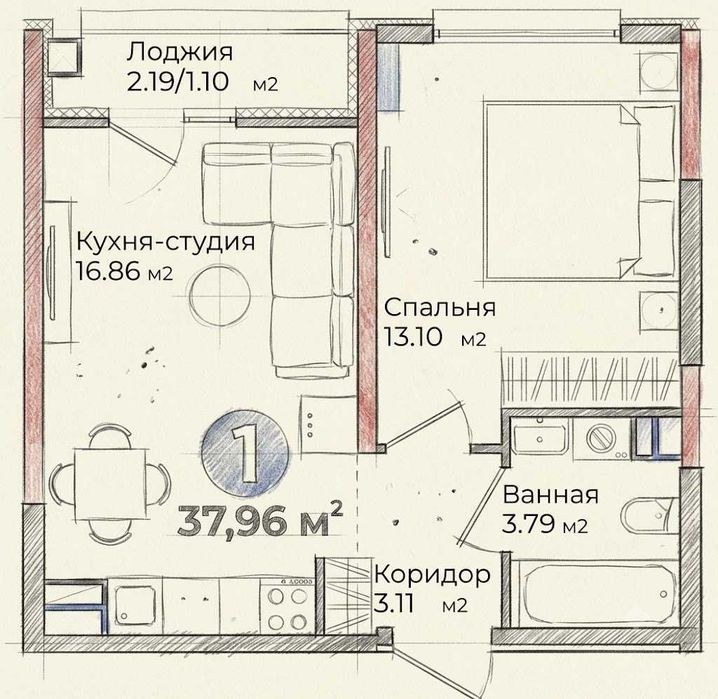 1к квартира Мирзо-Улугбек ПВ 11 000у.е. в месяц по 750у.е [GS]