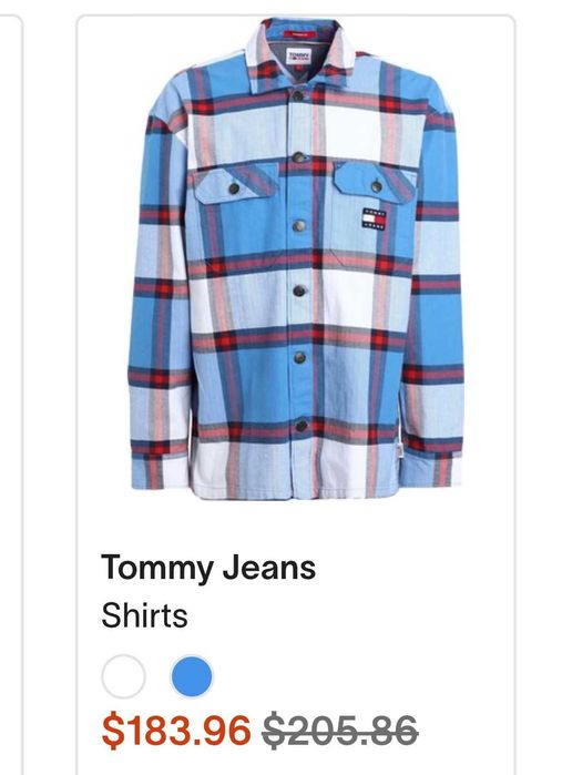 Cămașă de blugi Tommy Hilfiger nouă, XL LARGE