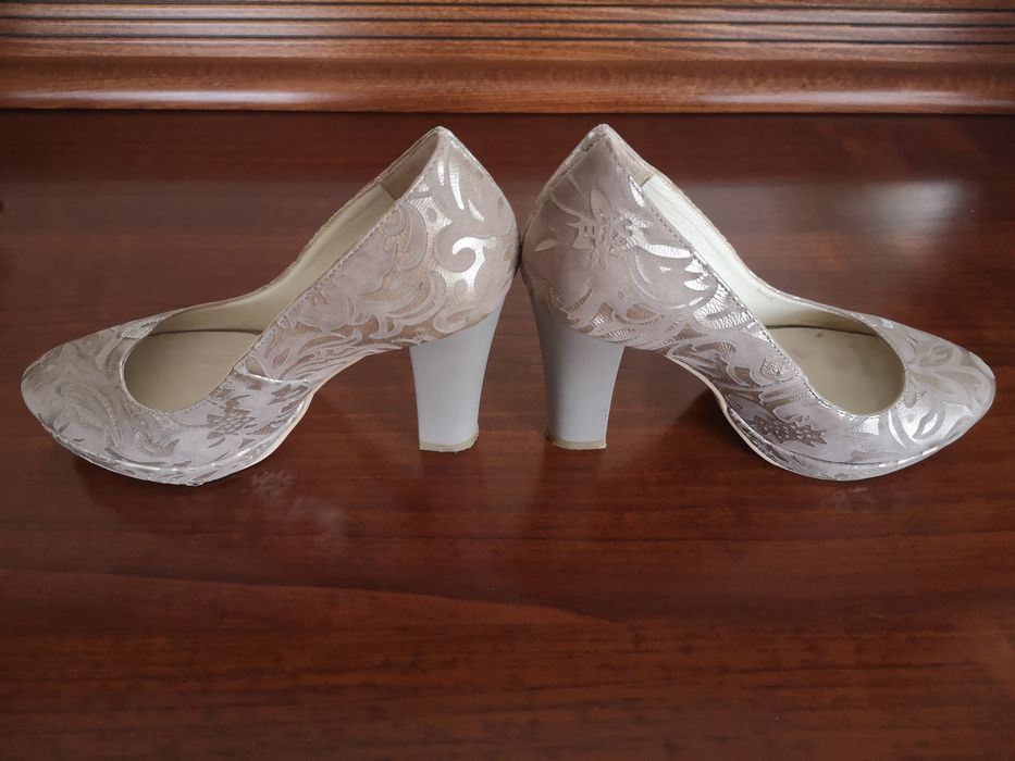 Pantofi Botta de ocazie din piele brocata,