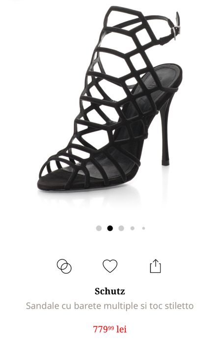 Sandale negre elegante