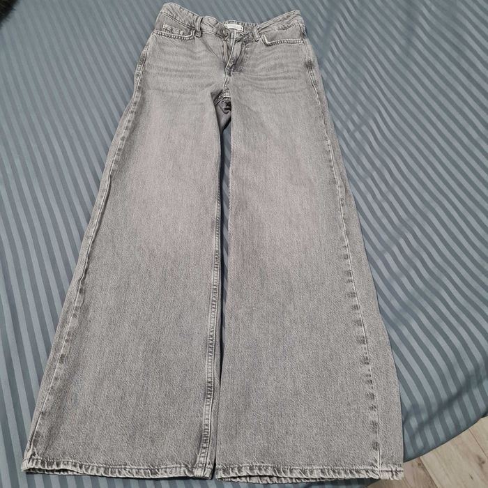 Дънки Зара в сив цвят