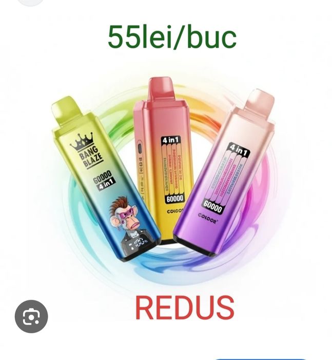 Bang Blaze 60.000 Puffs 4 în 1 Reîncărcabil