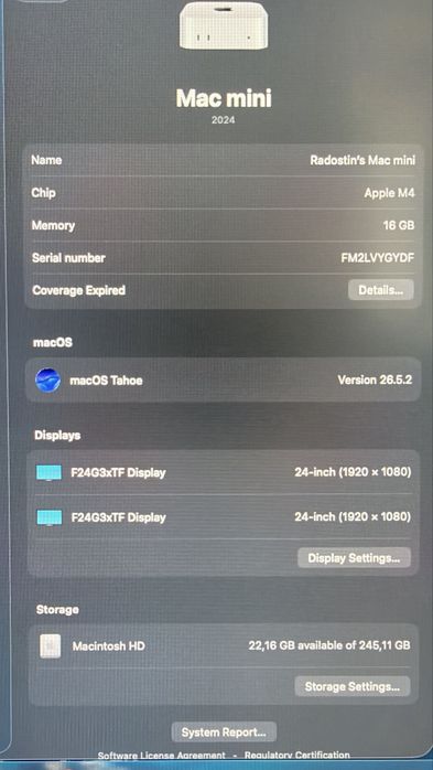 Mac mini m4 16gb ram