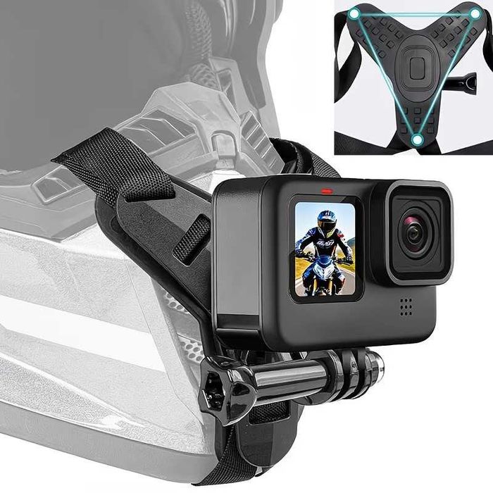 Комплект монтажи за каска - За GoPro, DJI, Insta360 и Телефон