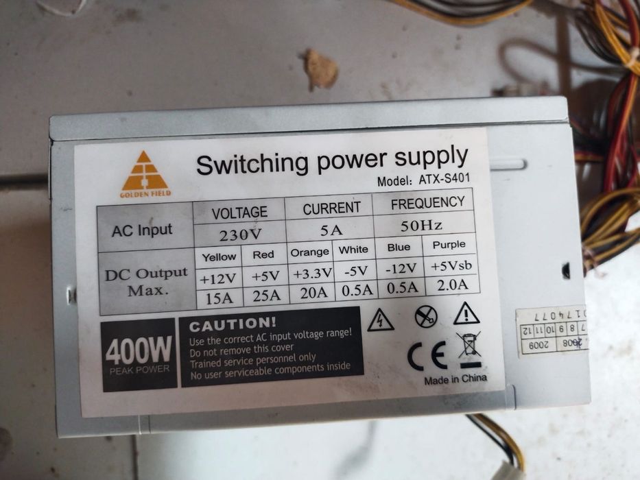 Блок Питания Golden Field ATX-S401 400W