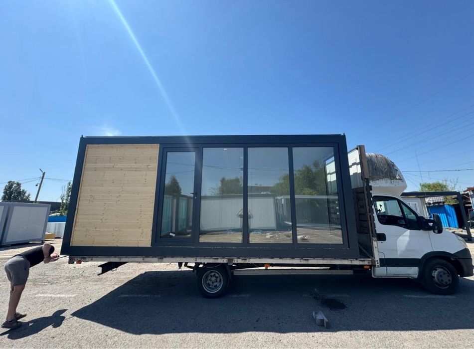 Container modular birou 4x2.40 m – livrare rapidă