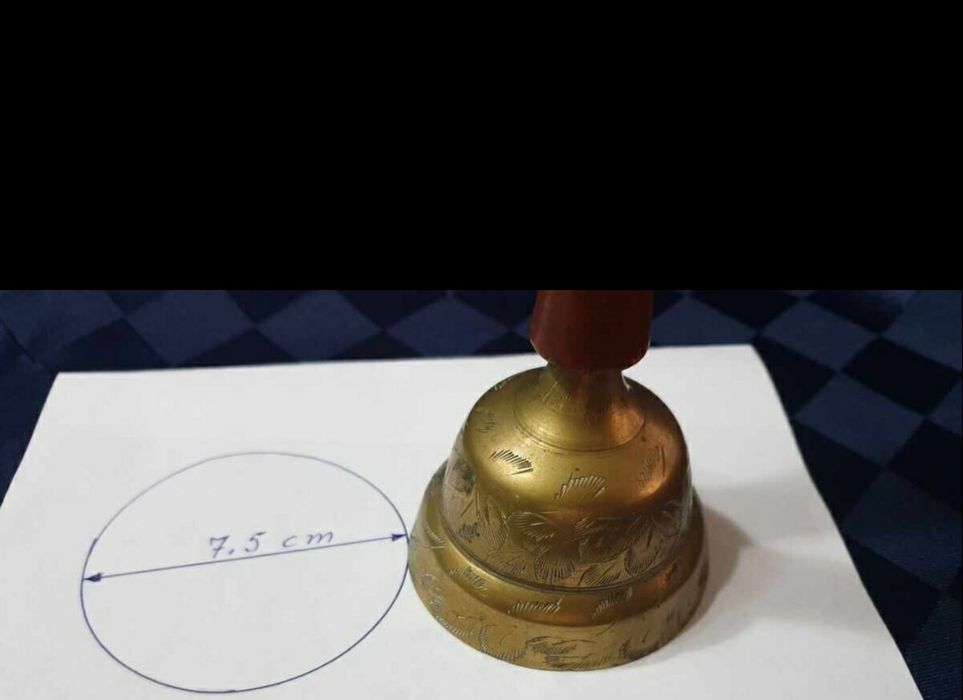 Бронзов далекоглед и Бронзови  камбани  ,звънци  с ръкохватка- 2 броя