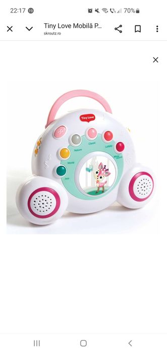 Carusel muzical pentru bebelusi