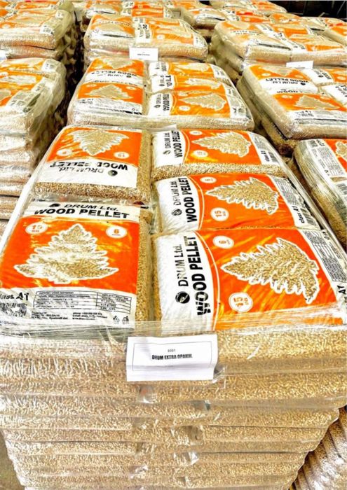 Пелети DRUM/ДРЪМ EN Plus-A1 от иглолистна дървесина.