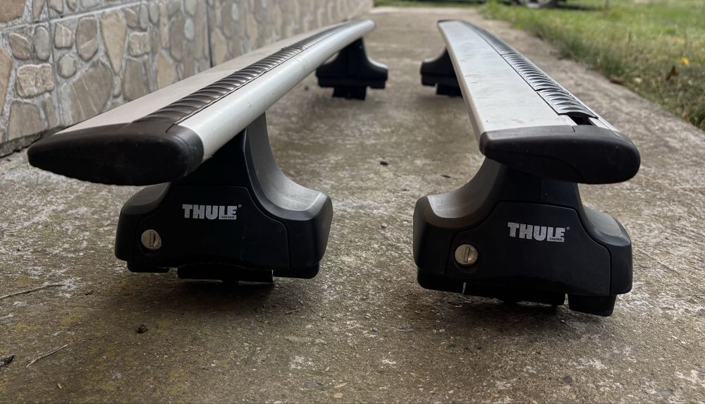 Bare portbagaj Thule wingbar, prinderi rapid system si kit skoda rapid