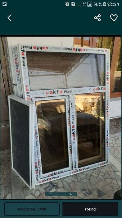 Akfa plast oynalar romlari  650 mingdan