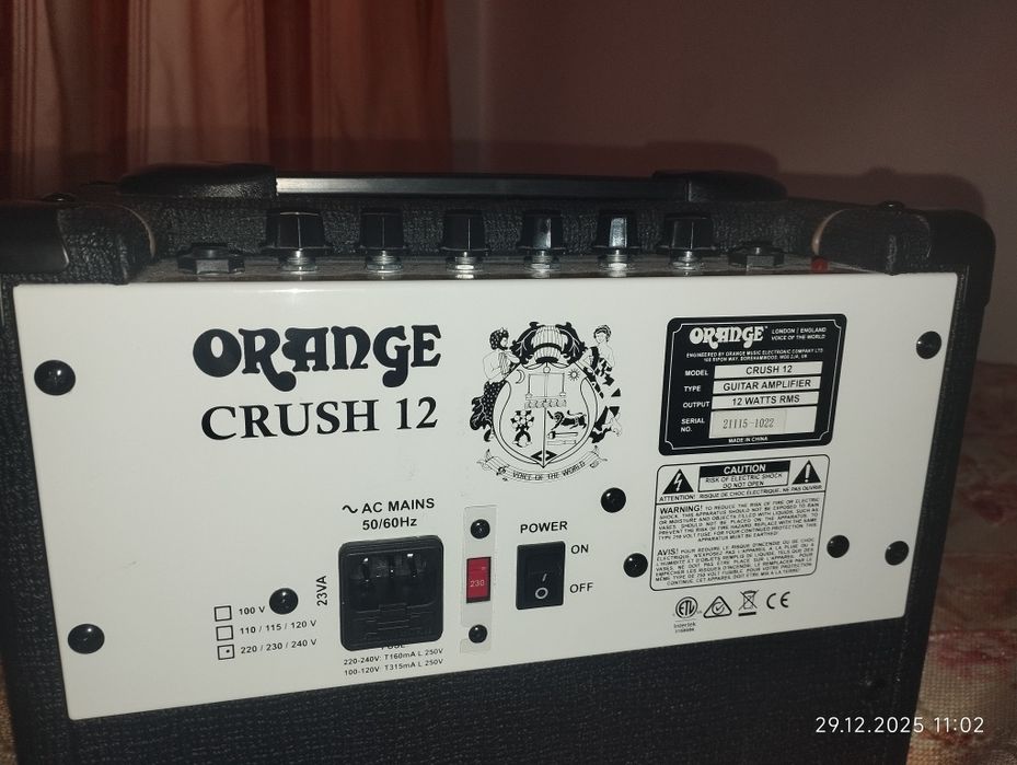Гитарный комбо усилитель Orange Crush 12