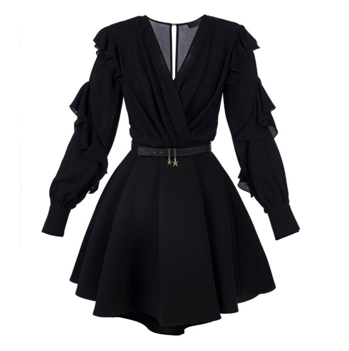 Elisabetta Franchi рокля от 2 части с колан