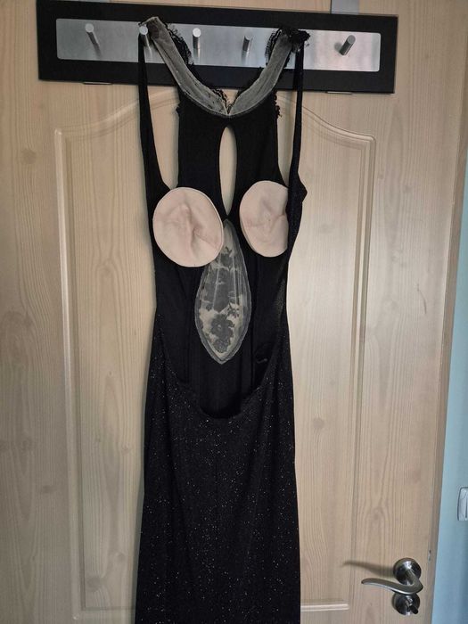 Бална/коктейлна черна рокля
