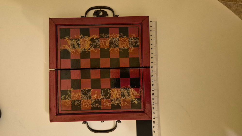 Sah tabla joc strategie colectie hand made in Laos Asia China dragon