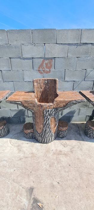 Чешми , мивки , барбекю от щампован бетон