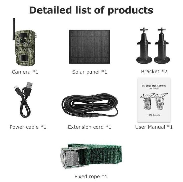 Соларна Ловна камера 4G / GPS / 3MP./модел ST-HC809