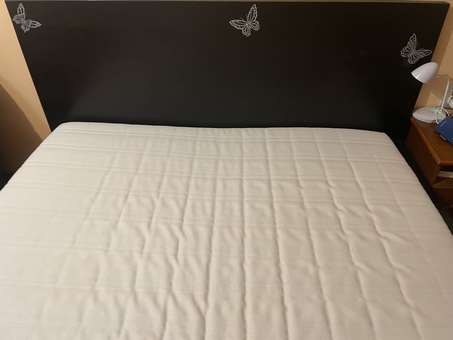 Легло IKEA MALM (рамка 175х207) с 4 чекмеджета и матрак